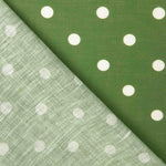Olive 7mm Rustic Dot Gemusterter Stoff - Ribes y Casals