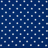 7mm Blau Rustikaler Polka Dot Gedruckter Stoff - Verschiedene Größen x Breite 140 cm - Ribes y Casals
