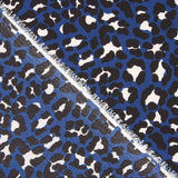 Blauer Crêpe mit Animalprint - Ribes y Casals