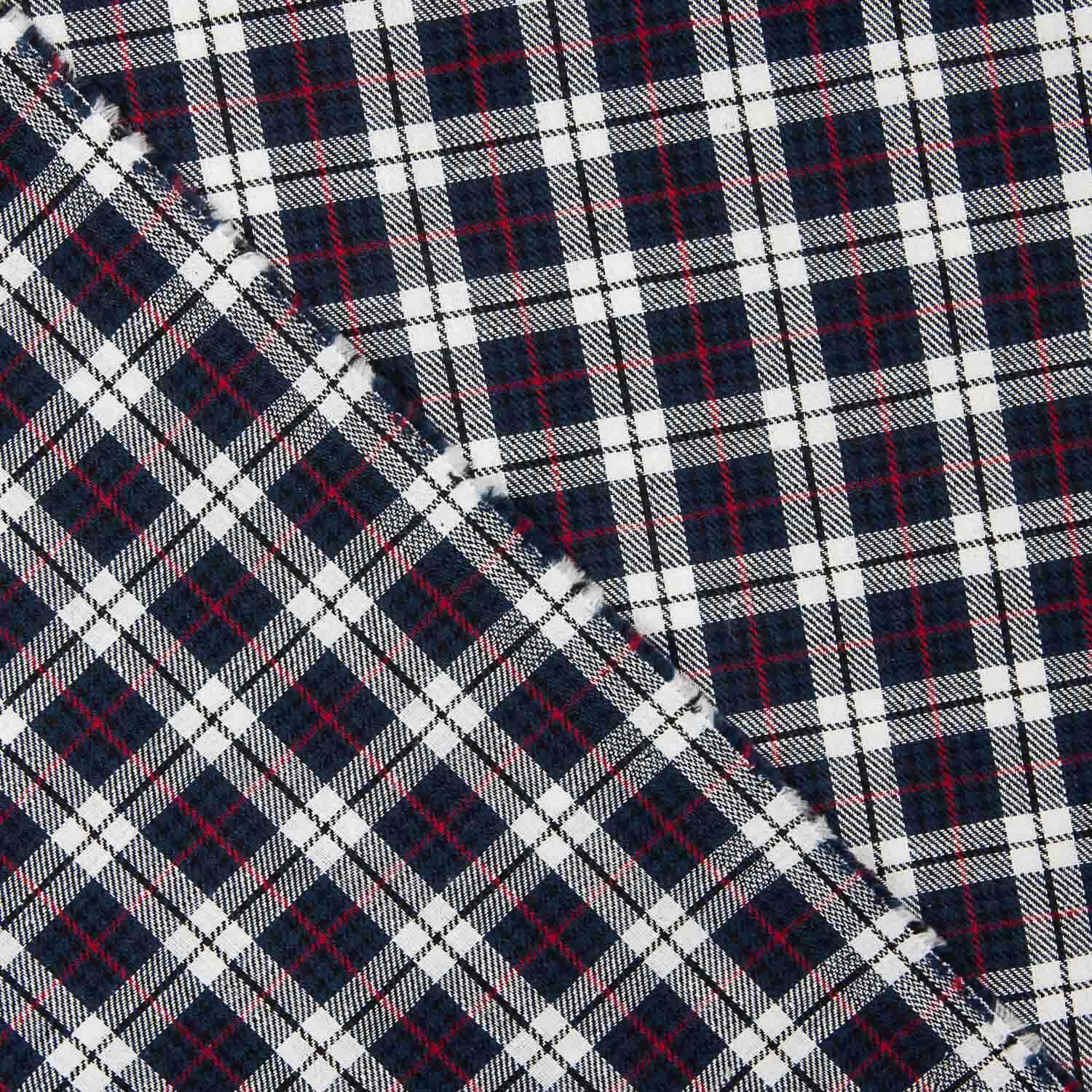 Retal Viyela Retal Viyela Bild Aberdeen Navy-Burgundy 170 x 150 cm - Ribes y Casals