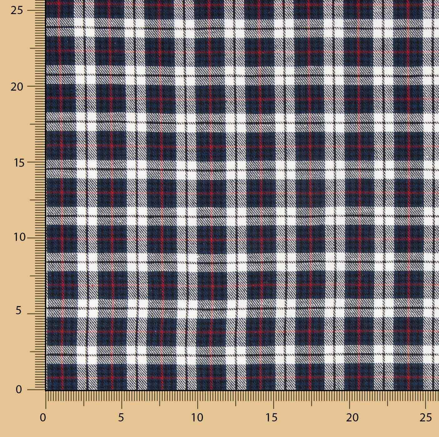 Retal Viyela Retal Viyela Bild Aberdeen Navy-Burgundy 170 x 150 cm - Ribes y Casals