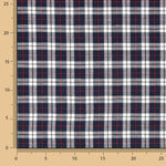 Retal Viyela Retal Viyela Bild Aberdeen Navy-Burgundy 170 x 150 cm - Ribes y Casals