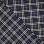 Viyela Edinburgh Square Marine-Grau - Ribes y Casals