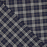 Viyela Edinburgh Square Marine-Grau - Ribes y Casals