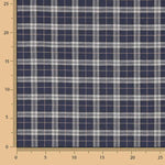 Viyela Edinburgh Square Marine-Grau - Ribes y Casals