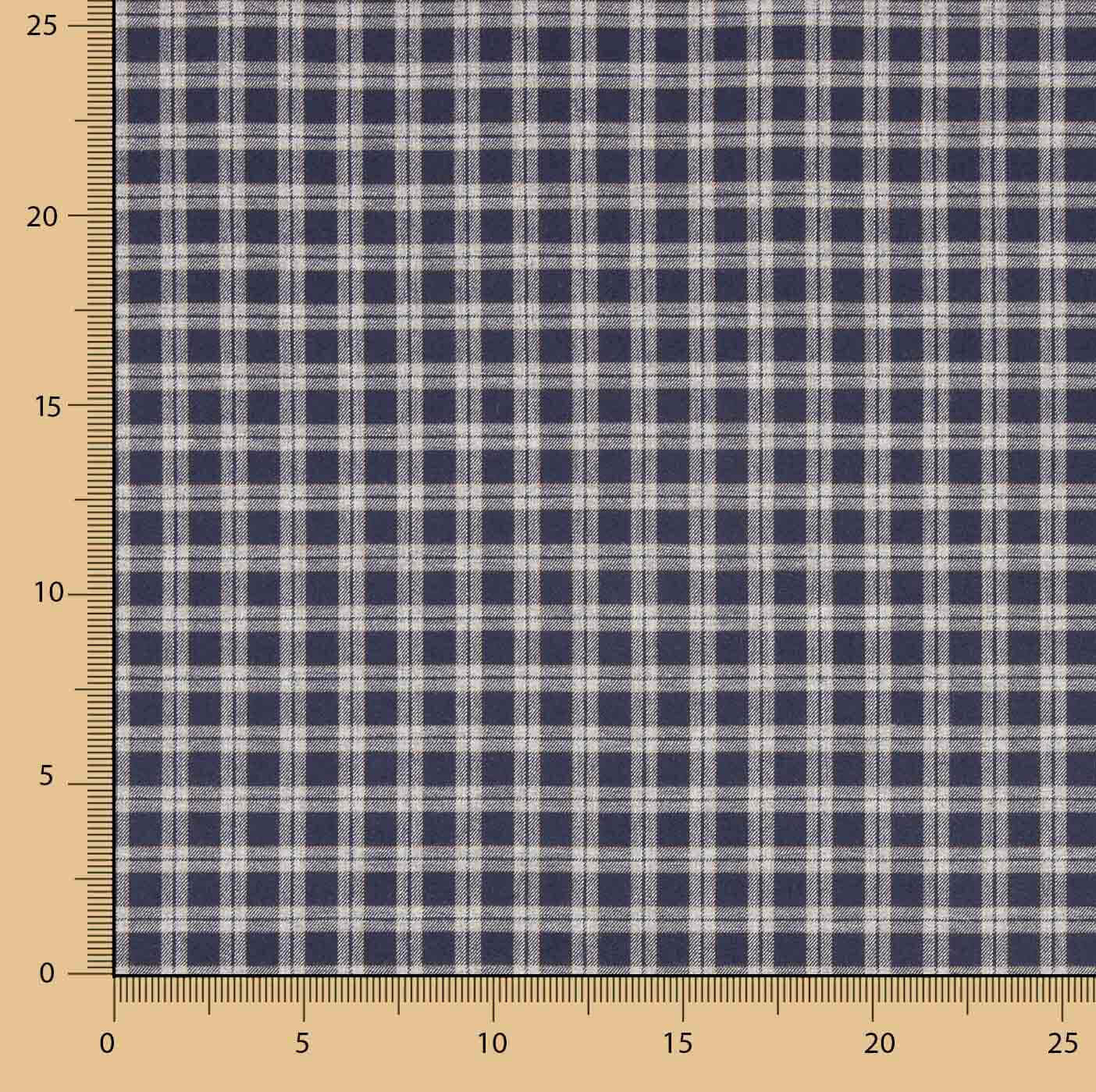 Retal Viyela Boston Marino-Grau Gemälde 50 x 150 cm - Ribes y Casals