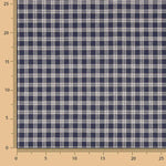 Retal Viyela Boston Marino-Grau Gemälde 50 x 150 cm - Ribes y Casals
