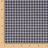 Retal Viyela Boston Marino-Grau Gemälde 50 x 150 cm - Ribes y Casals