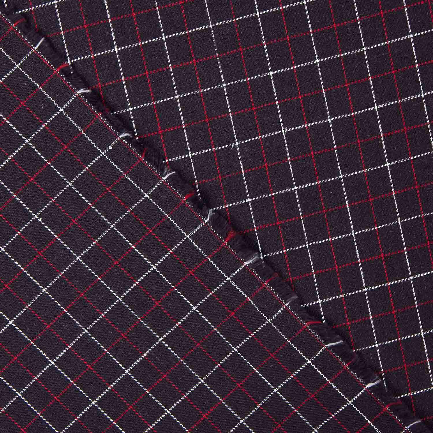 Retal Viyela Tischtuch Norwegen Marine-Rot - Breite 150 cm - Ribes y Casals