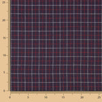 Retal Viyela Tischtuch Norwegen Marine-Rot - Breite 150 cm - Ribes y Casals