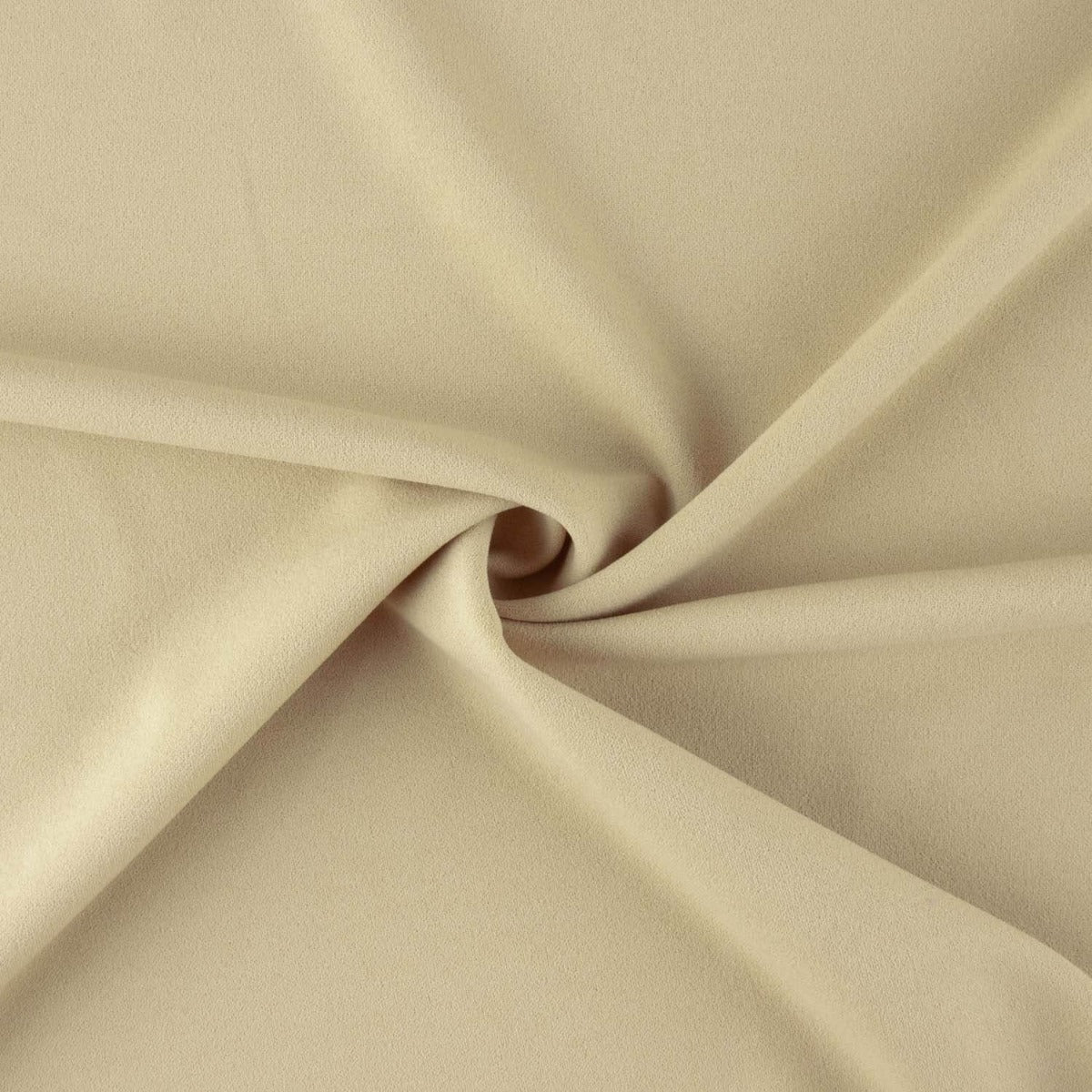 Reststück Crêpe-Neopren-Strickstoff Beige – verschiedene Maße x Breite 165 cm - Ribes y Casals