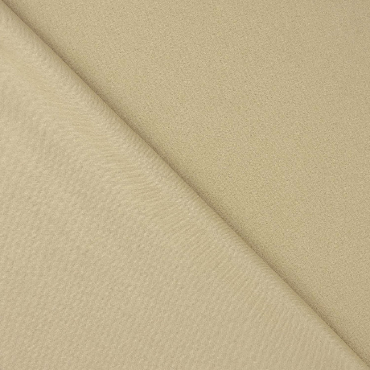 Reststück Crêpe-Neopren-Strickstoff Beige – verschiedene Maße x Breite 165 cm - Ribes y Casals