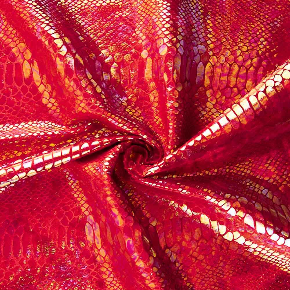 Samt-Elasthan-Schlange Rot - Ribes y Casals