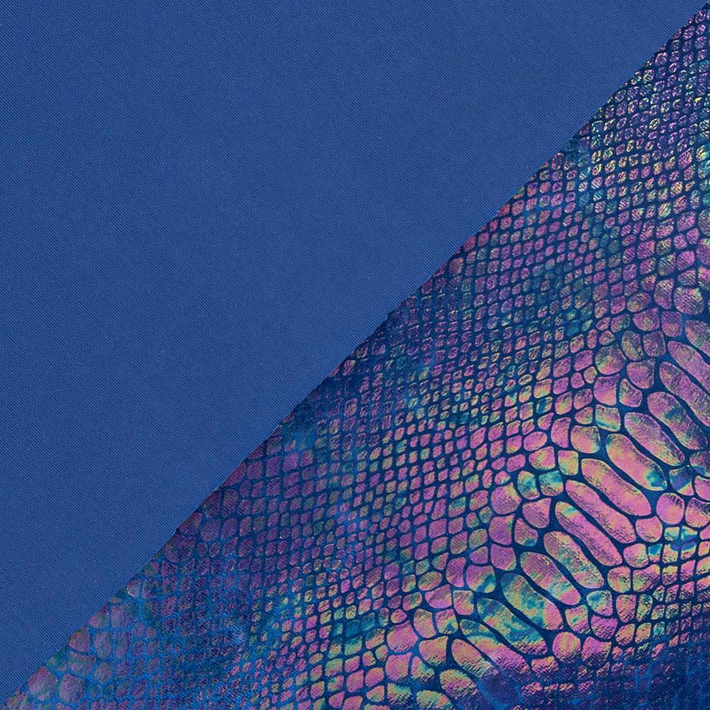 Samt-Elasthan-Schlange Blau - Ribes y Casals