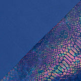 Samt-Elasthan-Schlange Blau - Ribes y Casals