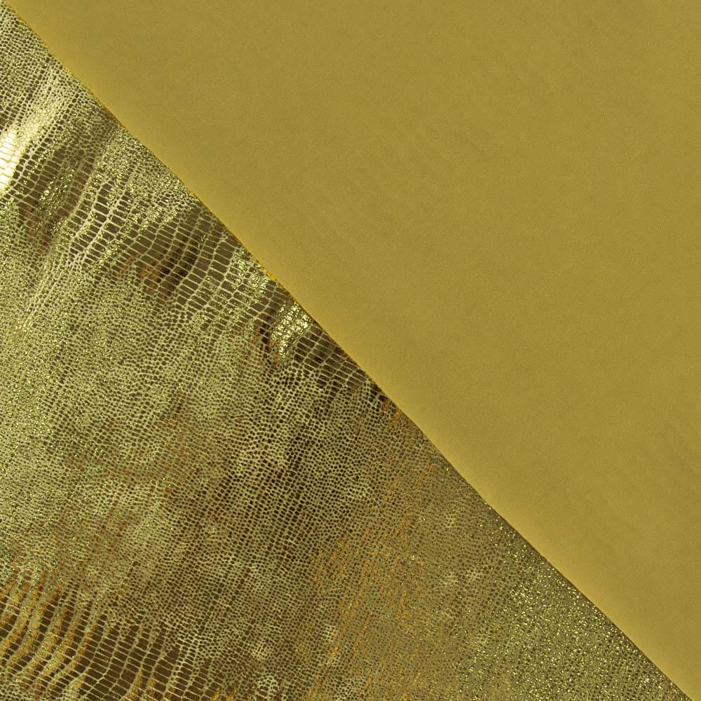 Samt-Elasthan-Eidechse Gold - Ribes y Casals