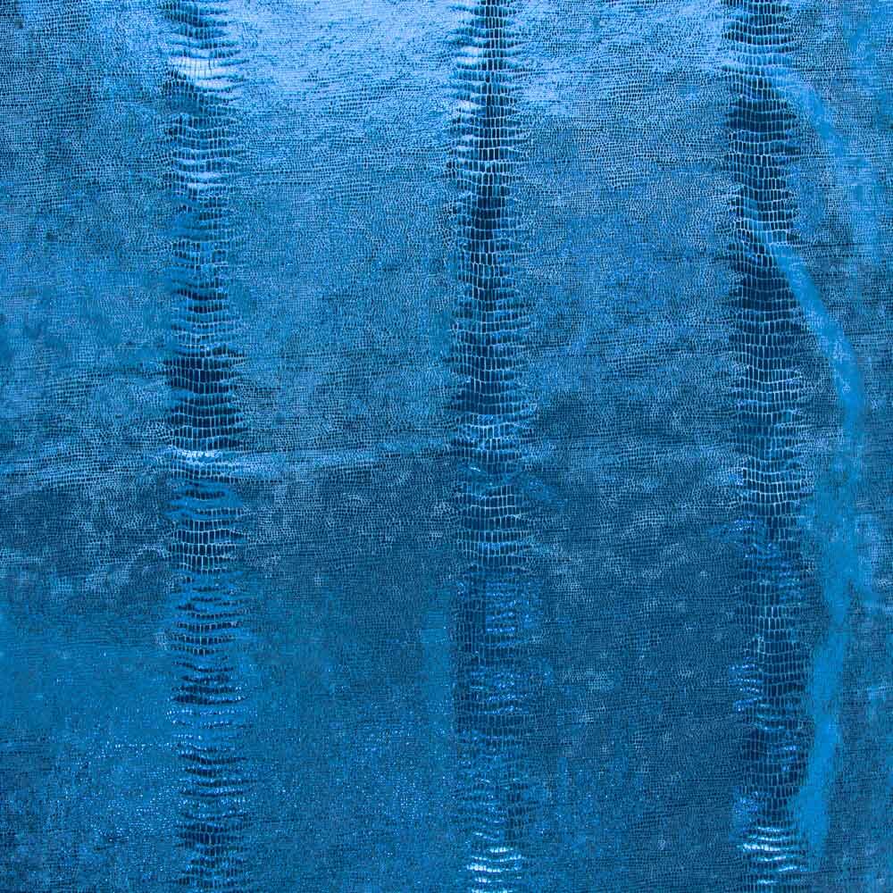 Samt-Elasthan-Eidechse Blau Königlich - Ribes y Casals