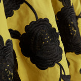Bestickter Schal Schwarz Tencel Albero - Ribes y Casals