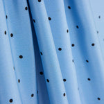 Koshibo Polka Dots Hellblau-Schwarz Nadel - Ribes y Casals