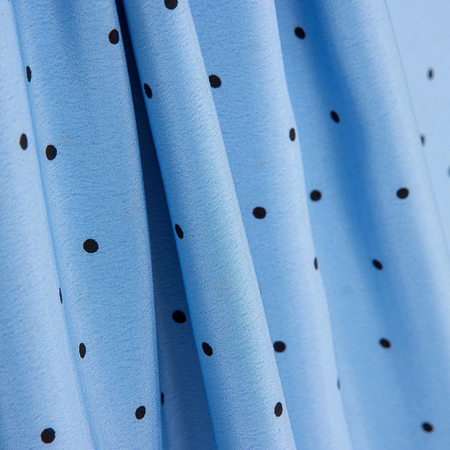 Koshibo Polka Dots Hellblau-Schwarz Nadel - Ribes y Casals