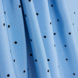 Koshibo Polka Dots Hellblau-Schwarz Nadel - Ribes y Casals