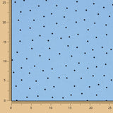 Koshibo Polka Dots Hellblau-Schwarz Nadel - Ribes y Casals