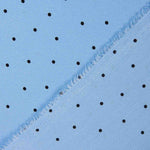 Polyester Krepp gepunktet Mini Blau - Ribes y Casals