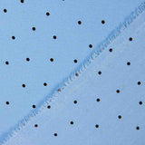 Polyester Krepp gepunktet Mini Blau - Ribes y Casals