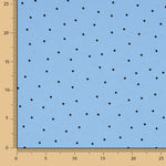 Polyester Krepp gepunktet Mini Blau - Ribes y Casals