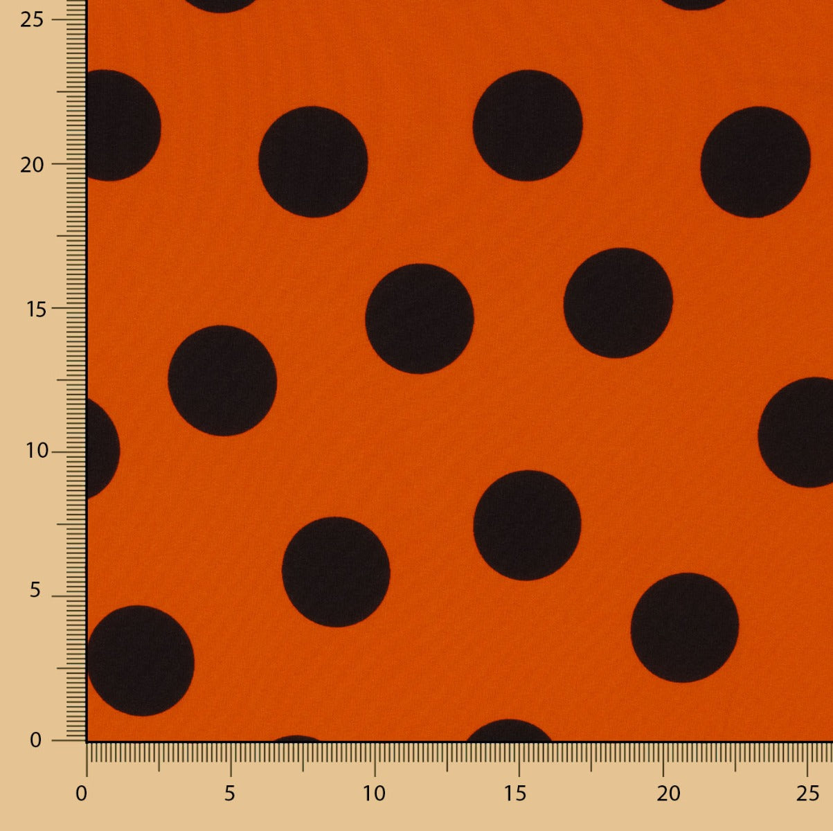 Polyester Krepp Polyester Heavy Drop Lunar 33mm Orange - Ribes y Casals