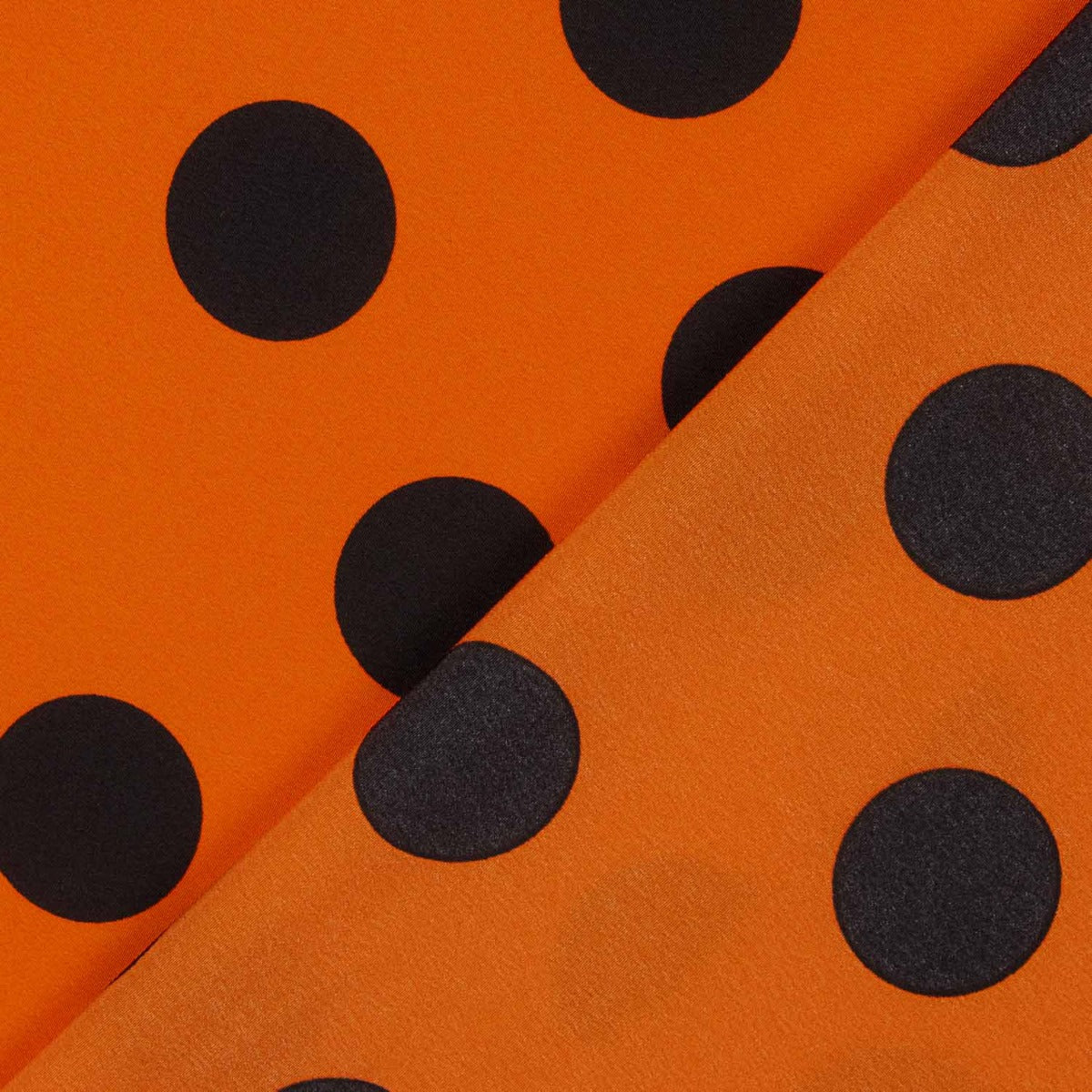 Polyester Krepp Polyester Heavy Drop Lunar 33mm Orange - Ribes y Casals