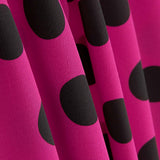 Polyester Crepe Polyester Polka Dot Tropfen 33mm Fuchsia - Ribes y Casals
