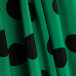Polyester Krepp Polyester Schwerer Tropfen 33mm Grün - Ribes y Casals