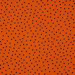 Polyester Krepp Polyester Tropfen Punkt 7mm Orange - Ribes y Casals