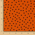Polyester Krepp Polyester Tropfen Punkt 7mm Orange - Ribes y Casals