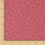 Polyester Krepp gepunktet Mini Rosa - Ribes y Casals