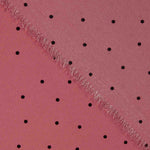 Polyester Krepp gepunktet Mini Rosa - Ribes y Casals