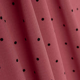 Polyester Krepp gepunktet Mini Rosa - Ribes y Casals