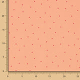 Polyester Krepp Polka Dot Polka Dot Mini Coral - Ribes y Casals