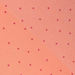 Polyester Krepp Polka Dot Polka Dot Mini Coral - Ribes y Casals