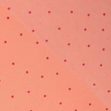 Polyester Krepp Polka Dot Polka Dot Mini Coral - Ribes y Casals