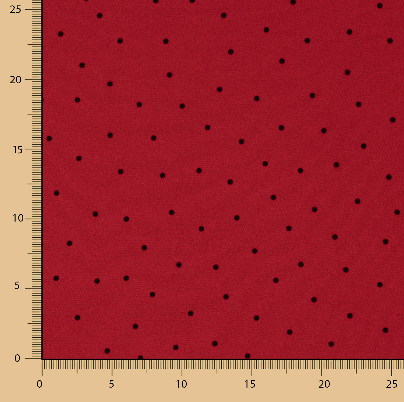 Koshibo Polka Dots Nadel Rot-Schwarz - Ribes y Casals