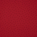 Polyester-Krepp-Polka-Dot Mini Drop Rot - Ribes y Casals