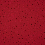 Polyester-Krepp-Polka-Dot Mini Drop Rot - Ribes y Casals