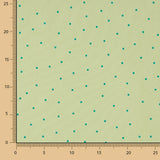 Polyester Krepp Polyester Tupfen Tropfen Mini Grün - Ribes y Casals