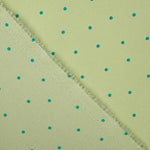Polyester Krepp Polyester Tupfen Tropfen Mini Grün - Ribes y Casals