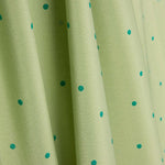 Polyester Krepp Polyester Tupfen Tropfen Mini Grün - Ribes y Casals