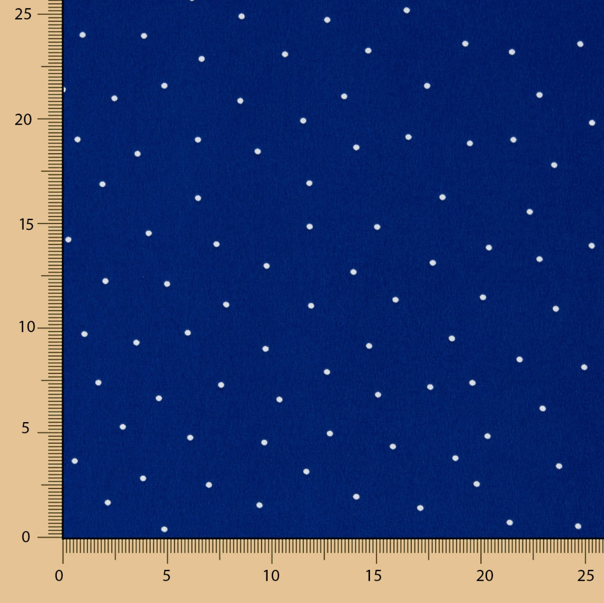 Polyester Krepp gepunktet Mini Blau - Ribes y Casals