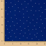 Polyester Krepp gepunktet Mini Blau - Ribes y Casals