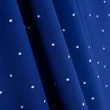 Polyester Krepp gepunktet Mini Blau - Ribes y Casals